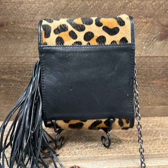 Carol Brodie Rarities Leather Haircalf Small Bag Purse A100249 - Picture 4 of 9